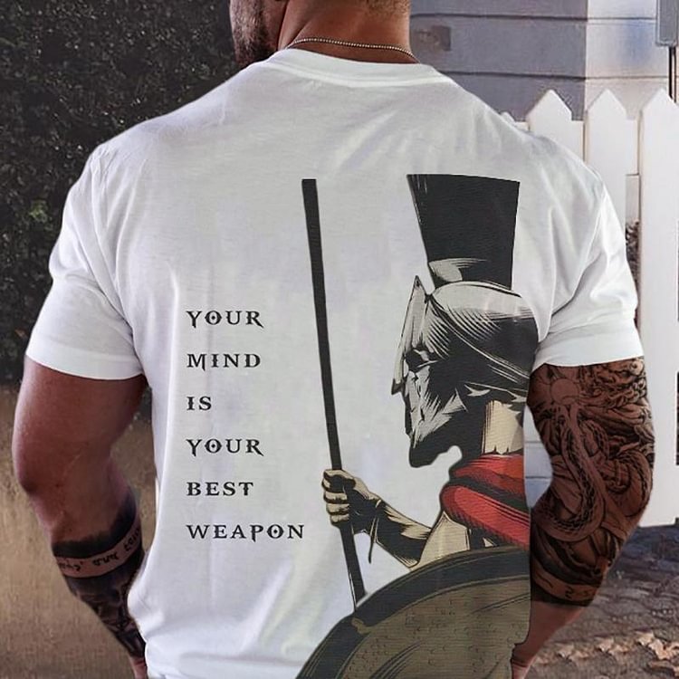 Knight simple letter printed designer T-shirt