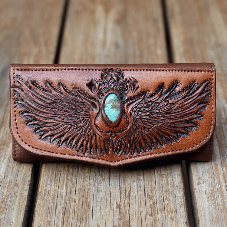 Guardian Wings Wallet with Turquoise