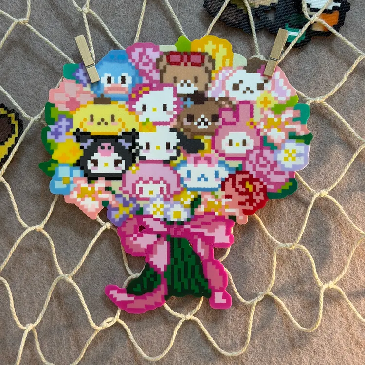 Sanrio Friends Big Bouquet Digital Pattern 