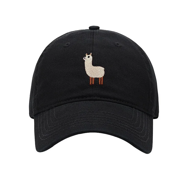 Alpaca Embroidery Women Men Baseball Caps Female Male Sport Visors Snapback Cap Sun Dad Hat For Women Men Dropshipping