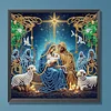 Birth of Jesus speziell geformte 5D DIY Teilbohrer Diamant-Mal-Kits 30x30cm