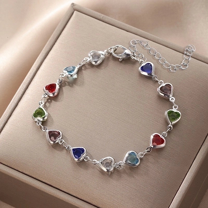 Cute Vintage Style Funny Devil’s Eye Heart Shape Butterfly Copper Plating Bracelets