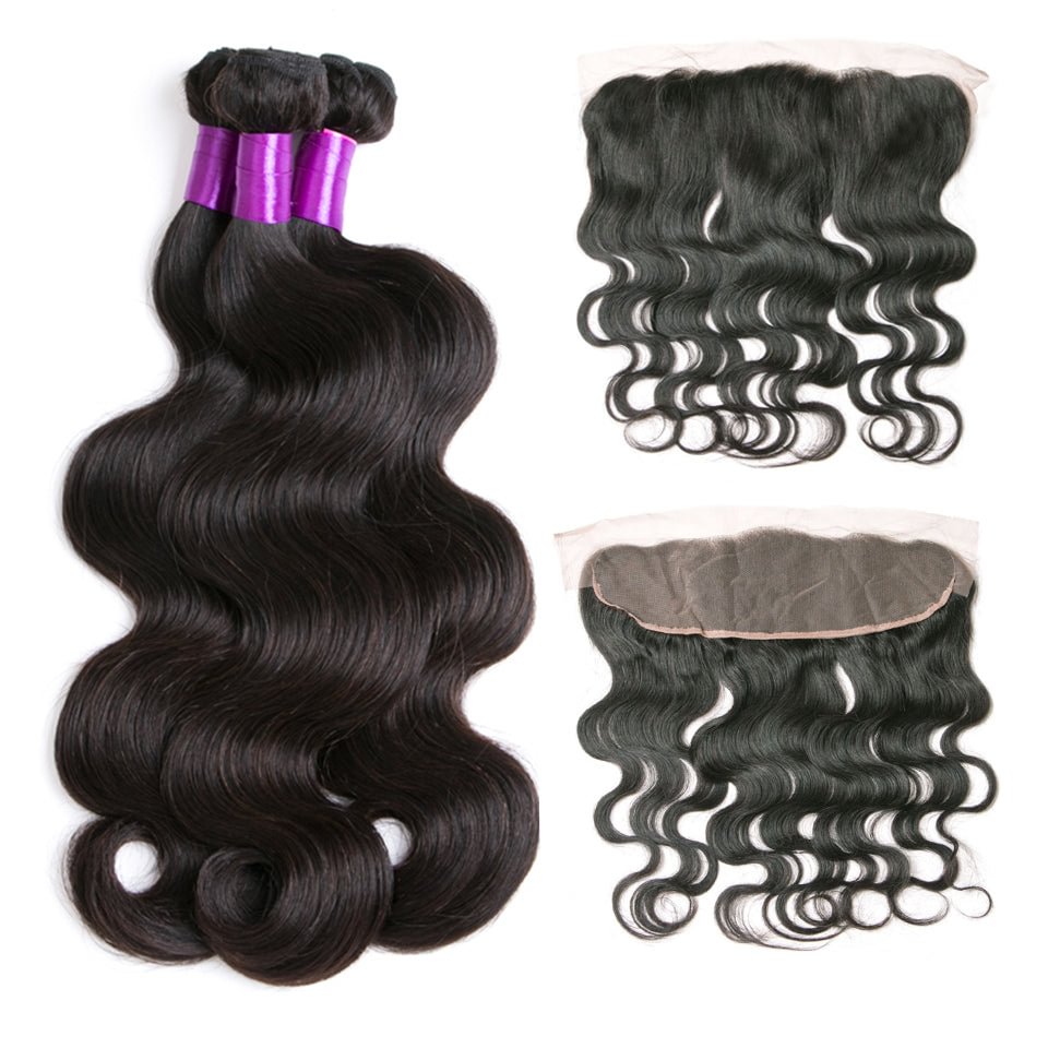 Vallbest 3 Bundles  Body Wave Virgin Hair With Lace Frontal US Mall Lifes