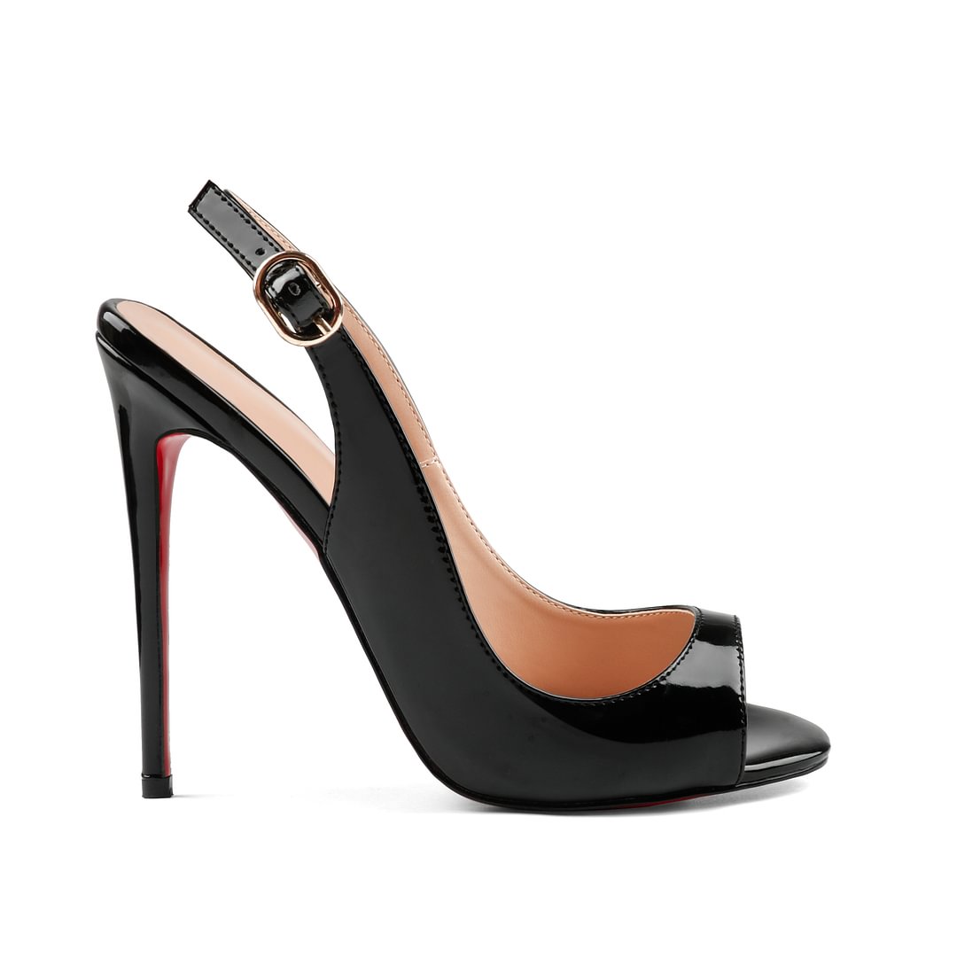 100mm/120mm Women's Open Toe Slingback Straps High heel Sandals-vocosishoes