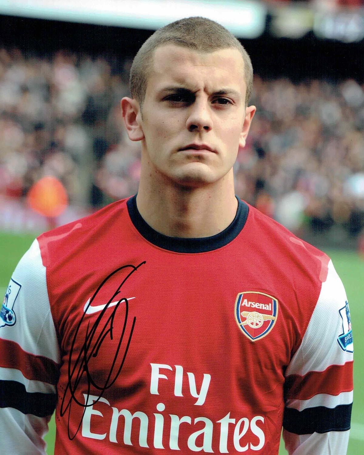 Jack WILSHERE Arsenal SIGNED COA Autograph 10x8 Photo Poster painting 2 AFTAL England