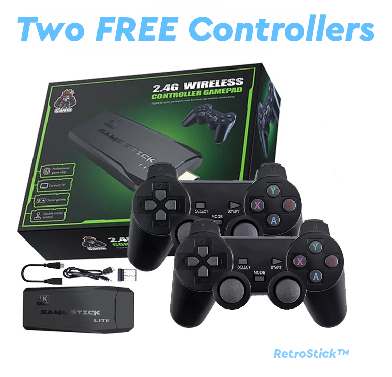 RetroStick™ + 2 FREE Controllers