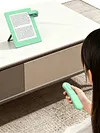 For Kindle 2-Iin-1 Page Clicker Rechargeable Wireless Smart Tablet Novel Page Turners Multi-Purpose E-Book Photography Tool for iPad Tablets Reading Novels Taking