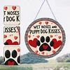 Diamond Painting Puppy Dod Kisses Hanging Pendant Home Decor