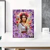 Special Shape Purple Lily Table Top Diamond Painting Frame Kits for Families