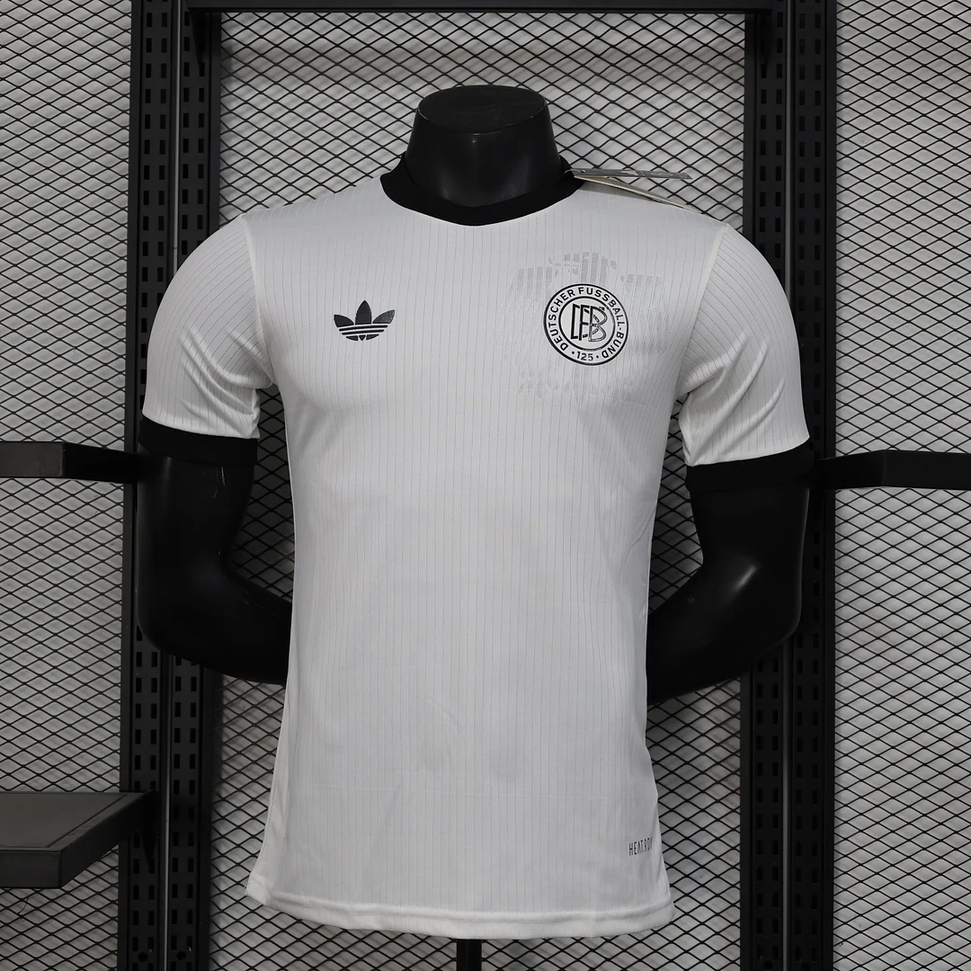 2025 Germany Special Edition White 125th Player Version Football T-Shirt Thai Quality
