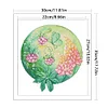 [Brand]Round Flower Lupine - 14CT Stamped Cross Stitch - 30*35cm - Flower