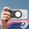 Magnetic Handheld Phone Selfie Stick BT Portable Photography Selfie Phone Grip Phone Holder Shooting Aid Compatible for iPhone for Magsafe & Android