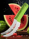 Stainless Steel Watermelon Slicer Cutter with Non-Slip Handle Fruit Corer Cutter