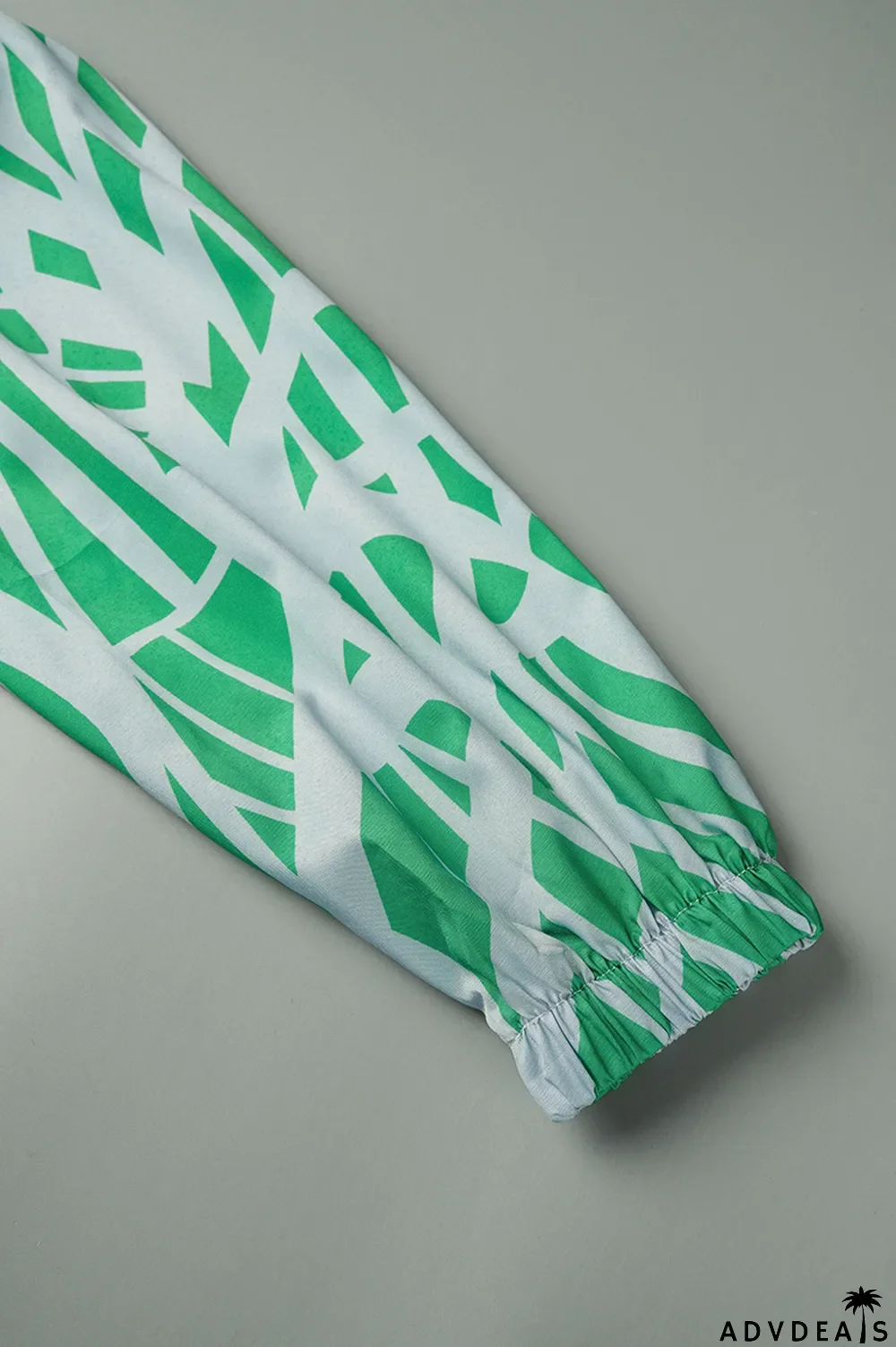 Tangerine Casual Print Patchwork Off the Shoulder Half Sleeve Two Pieces