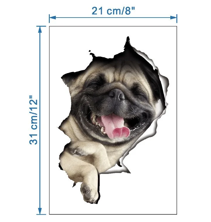 Cartoon Animal 3d Toilet Stickers on The Toilet Seat Cute Cats PVC Wall Sticker Bathroom Refrigerator Door Decor Stickers Decals