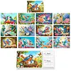 Bird Diamond Art Monthly Flip Tabletop Calendar January 2027 - December 2028 Small Desktop Calendar Planner 24 Months for Living Room Bedroom Office Desk Gift Giving