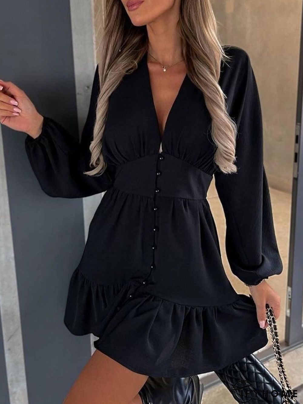 Plain Casual Dress | IFYHOME