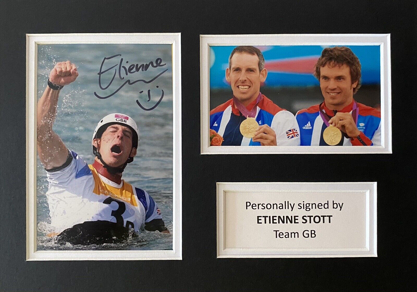 Etienne Stott Hand Signed Photo Poster painting In A4 Mount Display - Olympics - Team GB 2