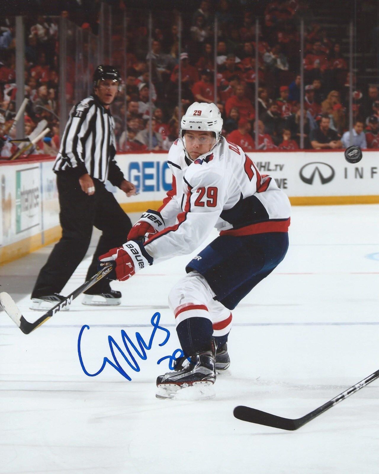 Christian Djoos Signed 8x10 Photo Poster painting Washington Capitals Autographed COA B