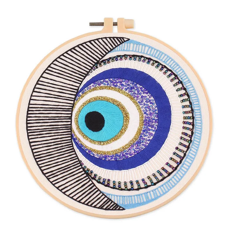 Olivenorma Evil Eye Hand Embroidery Semi Finished Material Decoration