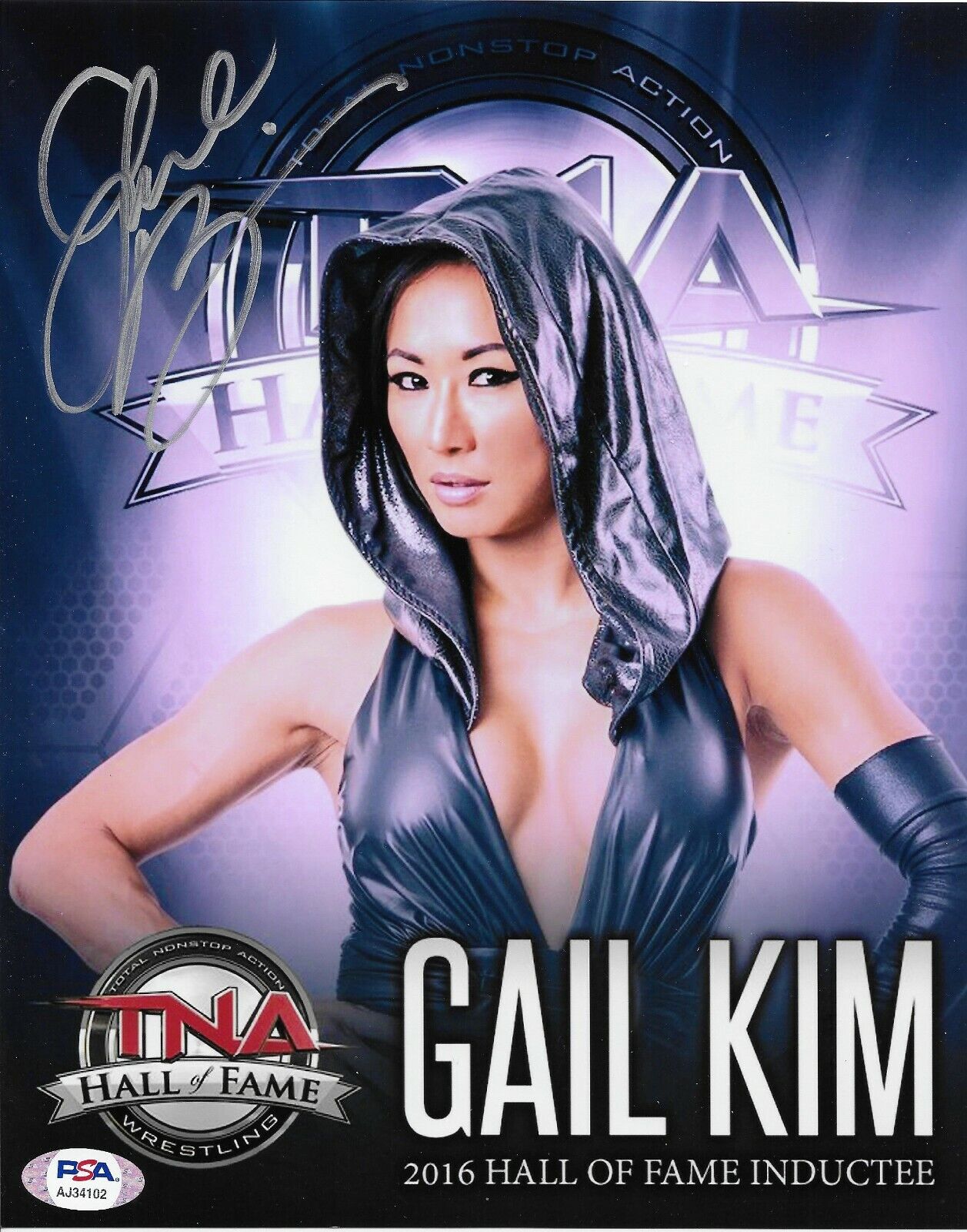 Gail Kim TNA Impact WWE Signed Autograph 8x10 Photo Poster painting #4 w/ PSA COA