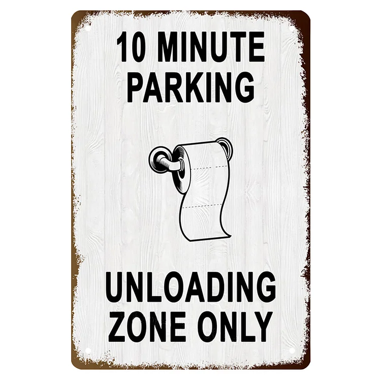 Funny Toilet Slogan Warning - Vintage Tin Signs/Wooden Signs 8*12Inch/12*16Inch