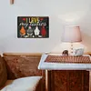 J&rsquo;aime mes dames poulet - Panneaux en &eacute;tain m&eacute;tallique(20*30cm)