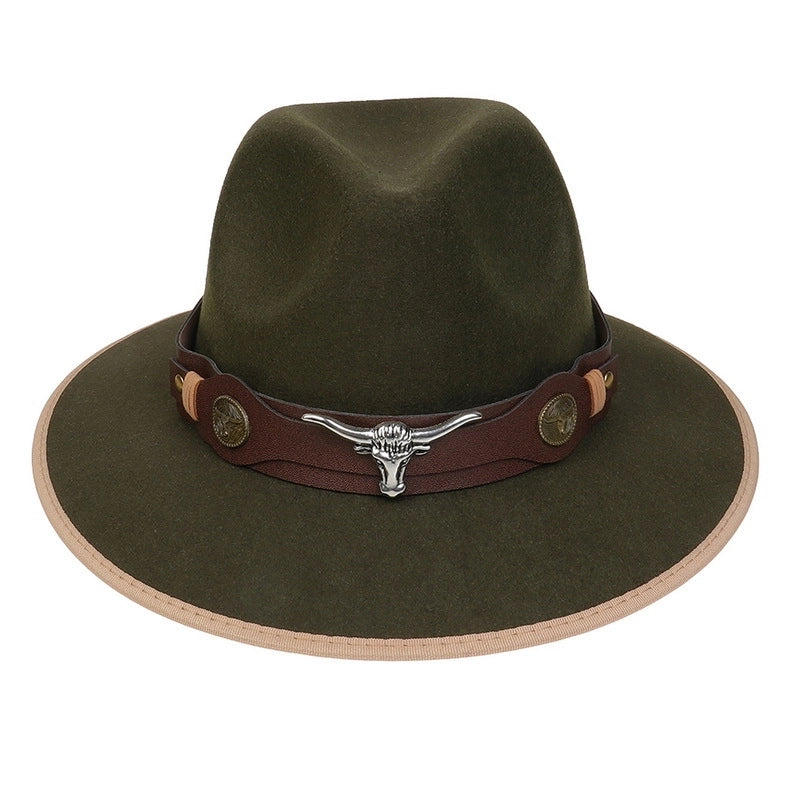 Tibetan Hat Autumn And Winter New Women’s Tibetan Cowboy Hat Men’s And Women’s Outdoor Cow Head Accessories Hat