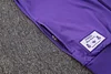 Joyfball 2025/2026 Kids Size Real Madrid Long Zipped Jacket purplee Retro version Soccer Jersey 1:1 Thai Quality 