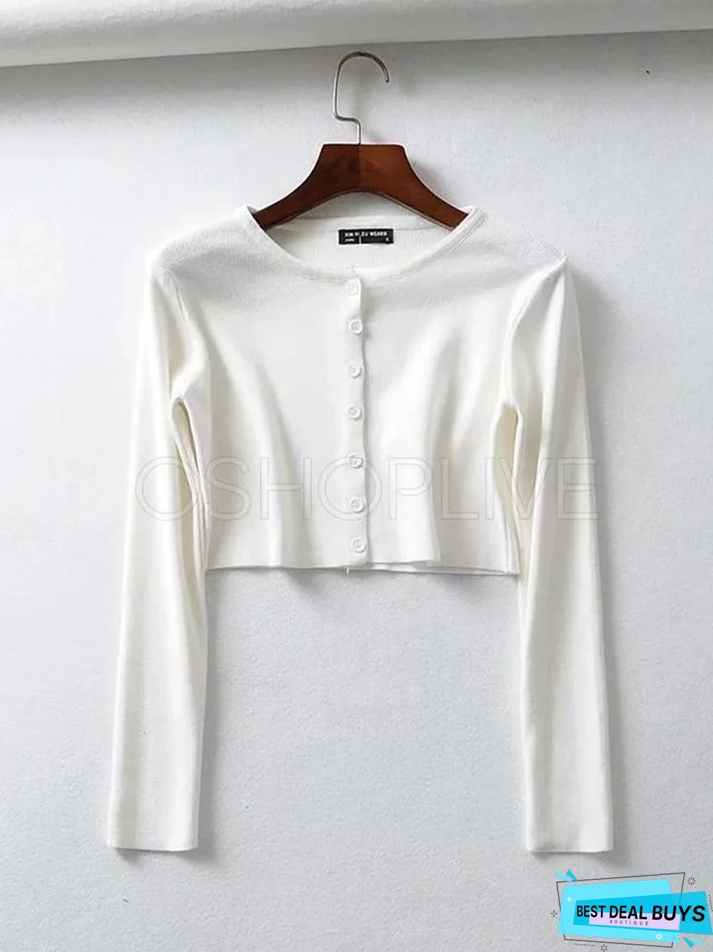 Sexy Plain Short Knitwear