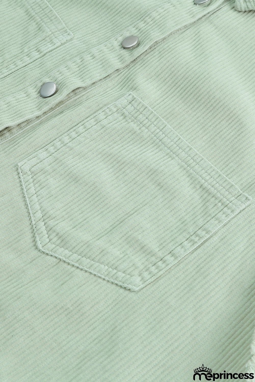 Frayed Boyfriend Corduroy Shacket