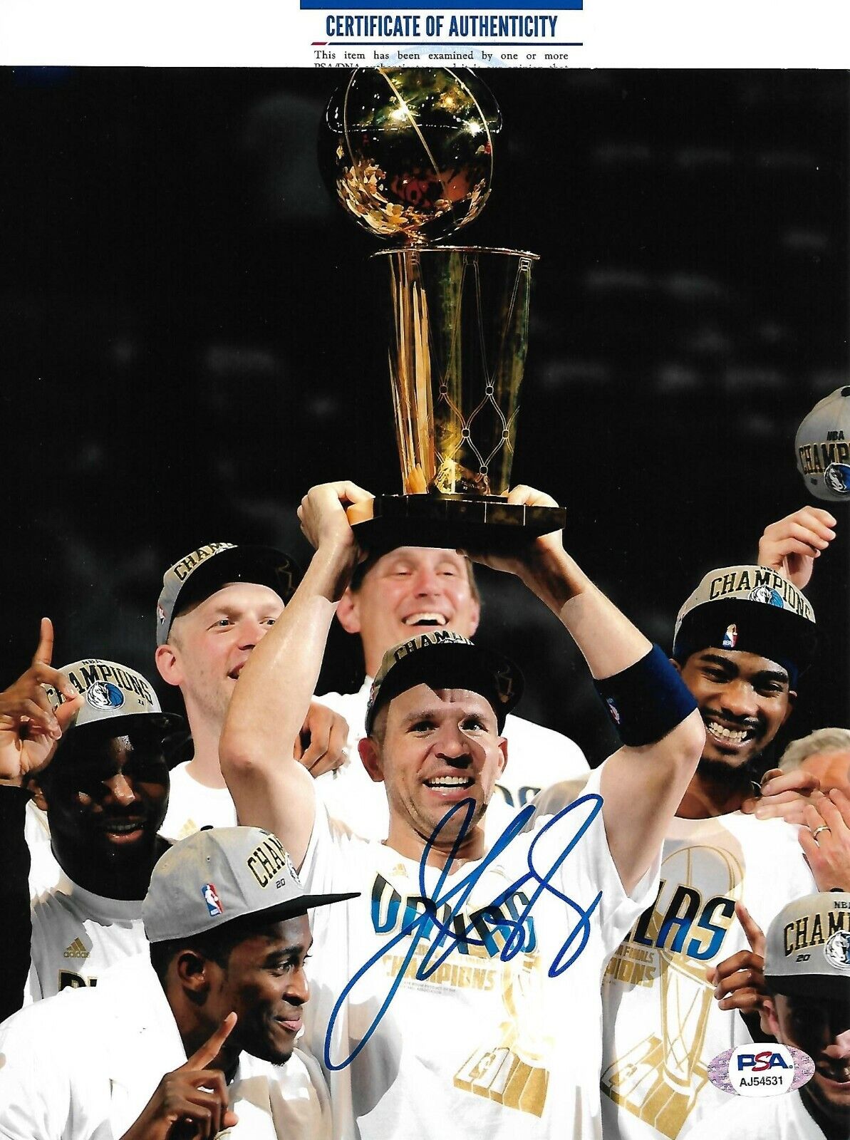 JASON KIDD signed autographed DALLAS MAVERICKS 8X10 Photo Poster painting HOF w/ COA PSA AJ54531