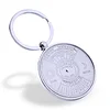 Vintage 50 Years Perpetual Calendar Keychain Sun Moon Compass Keychain Metal Compass Keychain Pendant