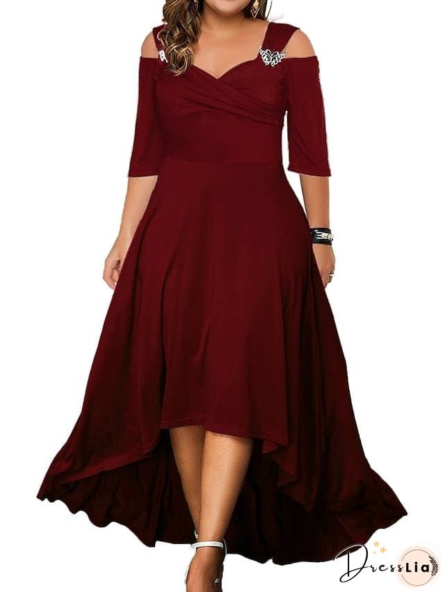 Square Neckline Mini Dress