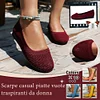 Gioiacombo&trade; Nuove scarpe casual piatte in maglia traspirante da donna