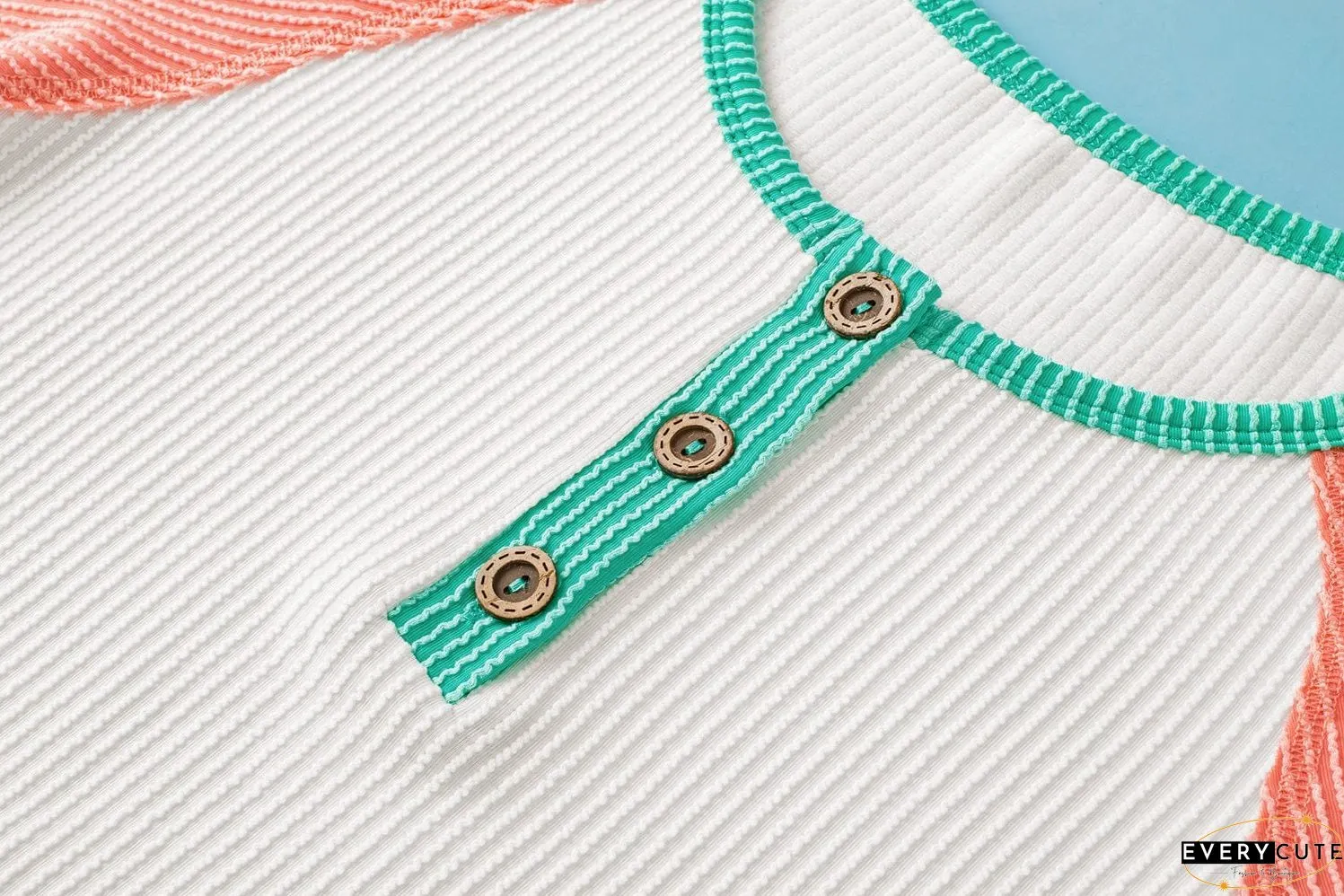 Spring Summer Henley Top