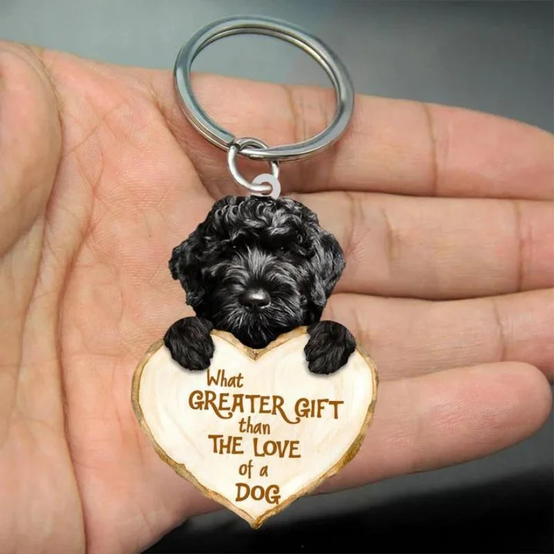 VigorDaily Cavapoo What Greater Gift Than The Love Of A Dog Acrylic Keychain GG030