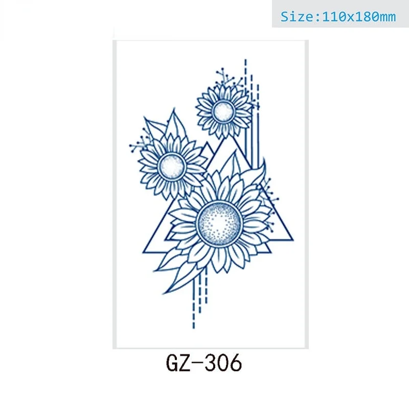 Net Red Herbal Juice Semi-permanent Waterproof Sweat-proof Tattoo Masking Scar Tattoo Sticker Herbal Juice Tattoo Sticker