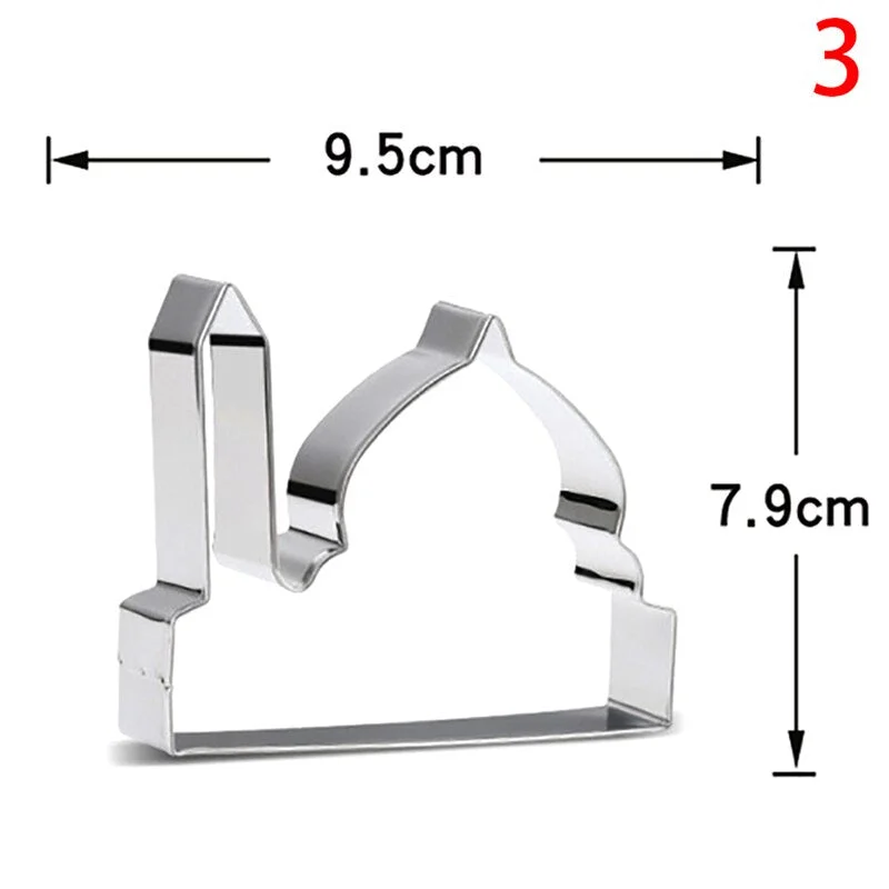 EID MUBARAK Cookie Cutter Islamic Muslim Mosques Camel Moon Star Biscuits Baking Tools Cut Mold for Ramadan Decoration