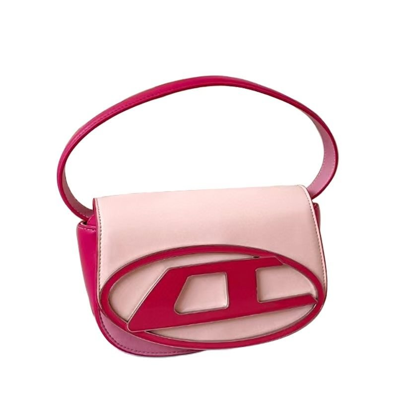 MABULA Luxury Pink Women Top Handle Purse Half Round Design Brand Leather Underarm Flap Shoulder Bag Fashion Tote Handbags