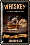 4PCS Alcohol - Metal Tin Signs Set(8*12Inch/12*16Inch) - Bar