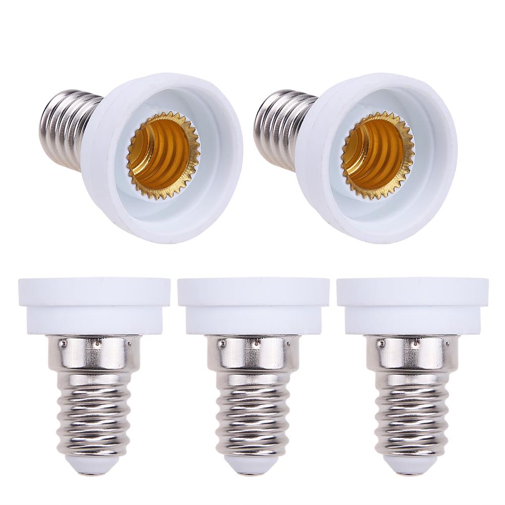 

5pcs/pack E14 to E12 Adapter Light Bulb Lamp Base Holder Converter Socket, 501 Original