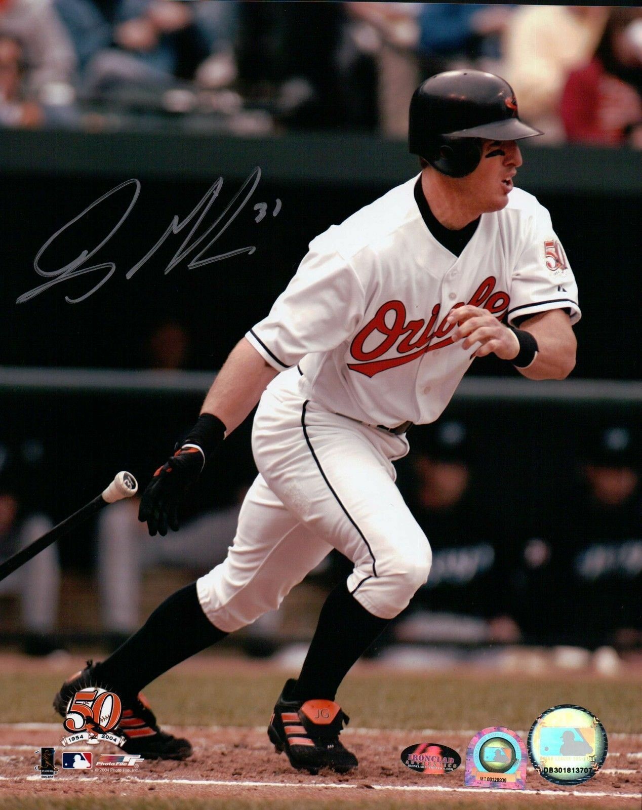 Jay Gibbons Signed 8X10 Photo Poster painting Autograph Baltimore Orioles Home Swing MLB Sticker