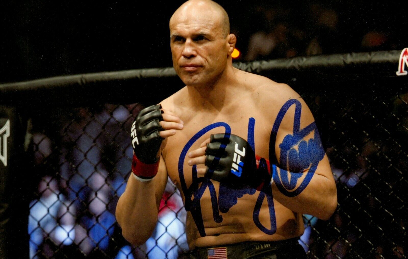 Randy Couture Signed 6x4 Photo Poster painting UFC Light Heavyweight Expendables Autograph + COA