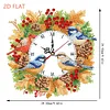 2D Flat DIY Fall Bird Acrylic Diamond Painting Clock Pendant Home Decoration