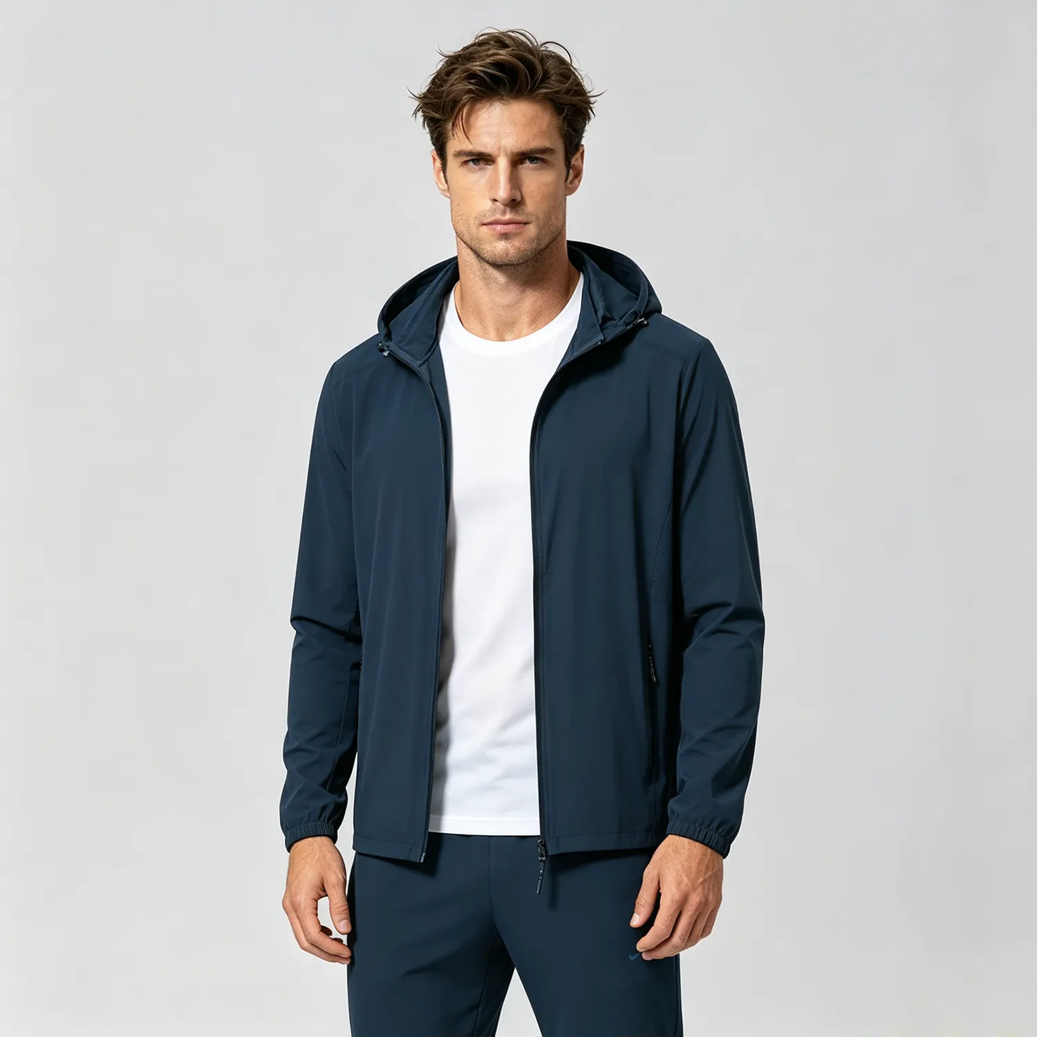Silk Jacket Sun Protection Ultra-Lightweight Zip-Up for Men REAL SILK LIFE