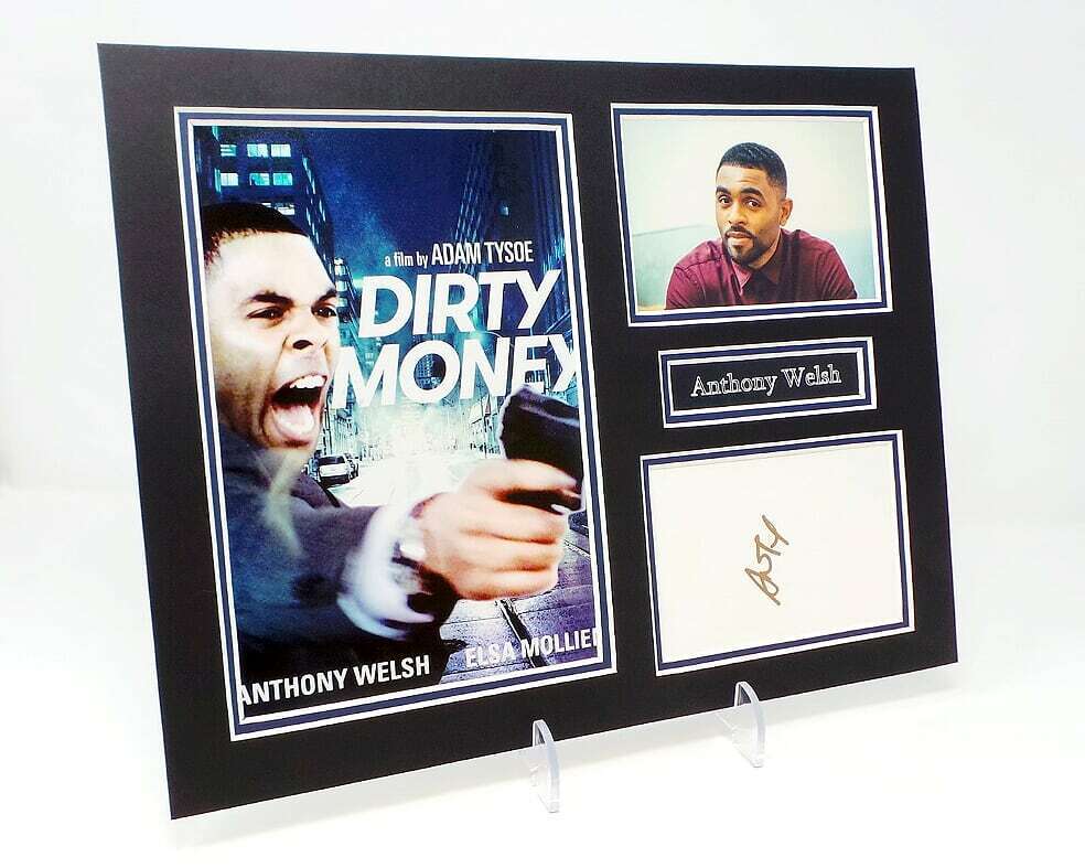 Anthony WELSH Signed Mounted Photo Poster painting Display AFTAL COA Leo Roberts in Dirty Money