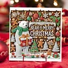 (US Only)6PCS DIY Diamond Art Christmas Greeting Cards Xmas Design Diamond Art Cards