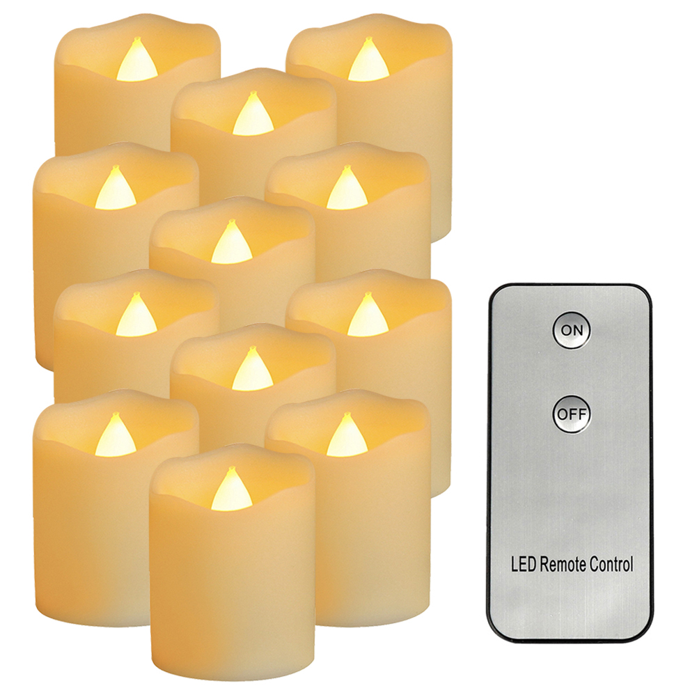 

12pcs LED Simulation Candle Light with Remote Control, 501 Original