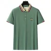 New Embroidered Solid Color Casual Polo Shirt